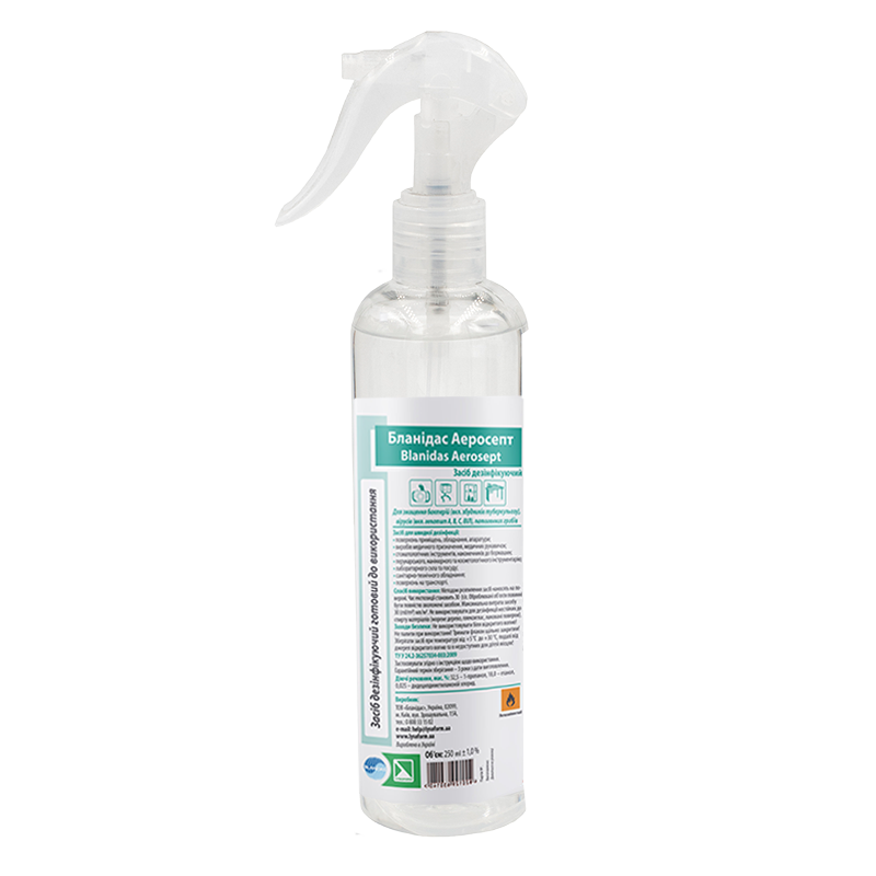 Засіб дезінфікуючий “Бланідас Аеросепт (Blanidas Aerosept) 250 мл